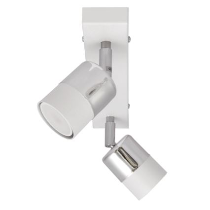 LED Kohtvalgusti TUBSSON 2xGU10/4,8W/230V valge/läikiv kroom