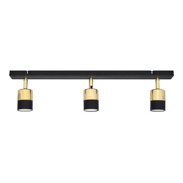 LED Kohtvalgusti TUBSSON 3xGU10/4,8W/230V must/kuldne