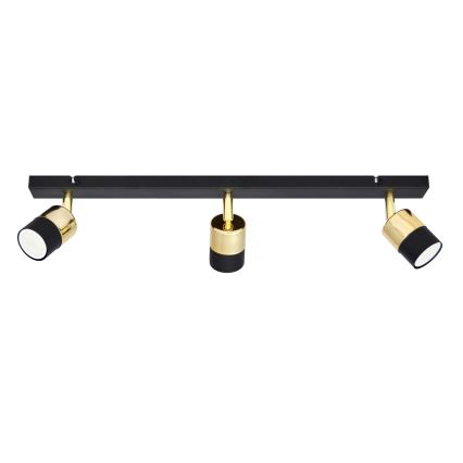 LED Kohtvalgusti TUBSSON 3xGU10/4,8W/230V must/kuldne