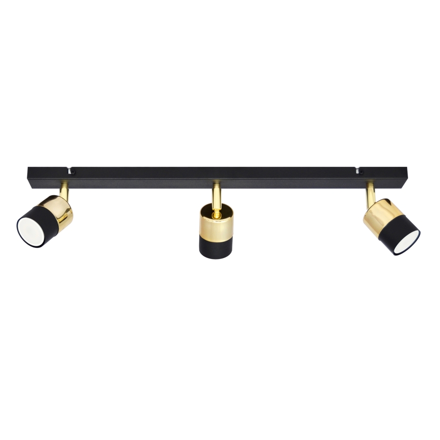 LED Kohtvalgusti TUBSSON 3xGU10/4,8W/230V must/kuldne