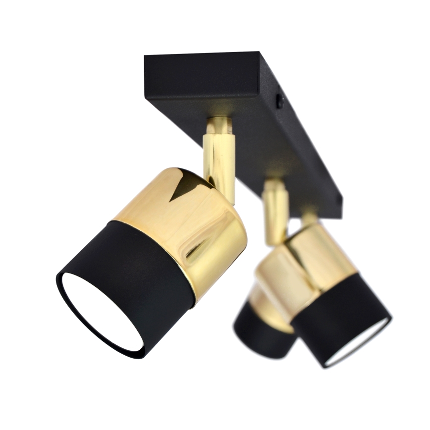 LED Kohtvalgusti TUBSSON 3xGU10/4,8W/230V must/kuldne