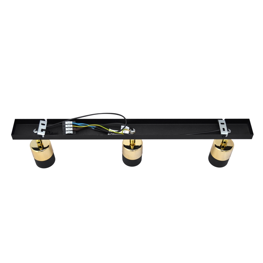 LED Kohtvalgusti TUBSSON 3xGU10/4,8W/230V must/kuldne