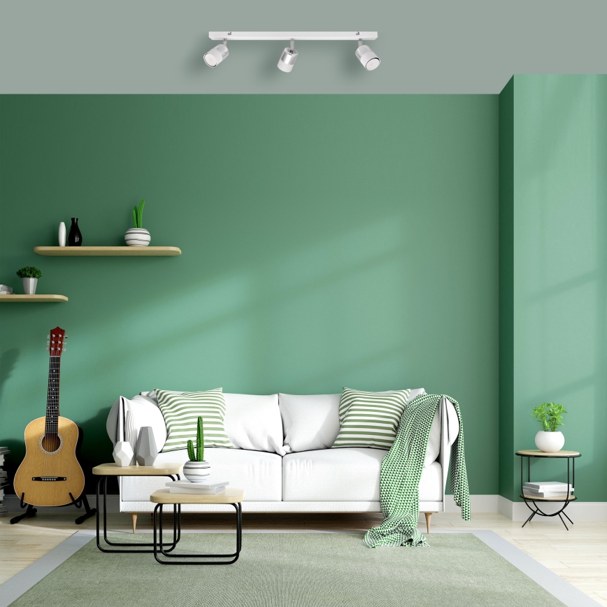 LED Kohtvalgusti TUBSSON 3xGU10/4,8W/230V valge/läikiv kroom