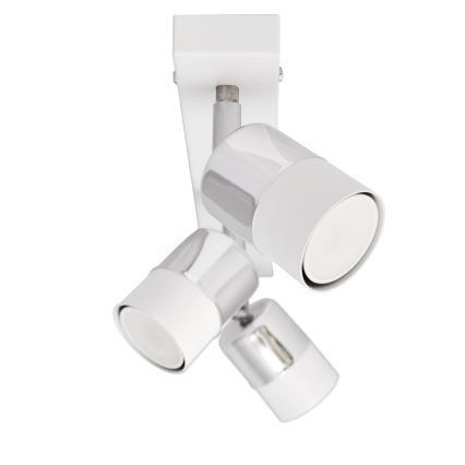 LED Kohtvalgusti TUBSSON 3xGU10/4,8W/230V valge/läikiv kroom