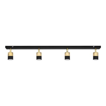 LED Kohtvalgusti TUBSSON 4xGU10/4,8W/230V must/kuldne