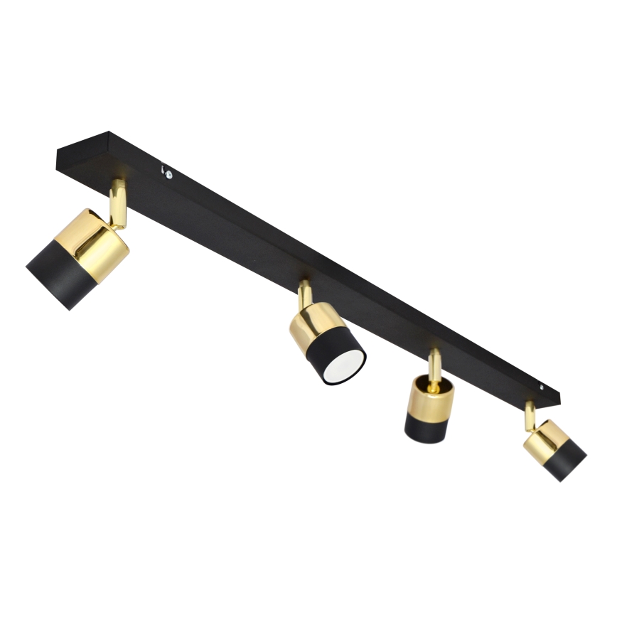 LED Kohtvalgusti TUBSSON 4xGU10/4,8W/230V must/kuldne