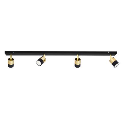 LED Kohtvalgusti TUBSSON 4xGU10/4,8W/230V must/kuldne
