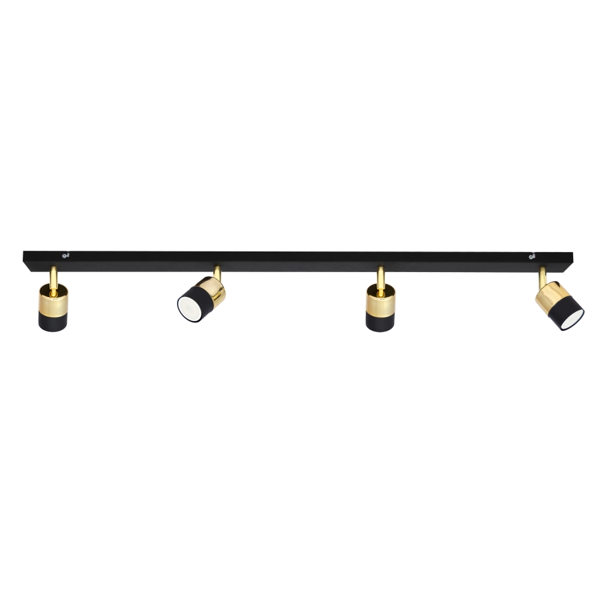 LED Kohtvalgusti TUBSSON 4xGU10/4,8W/230V must/kuldne