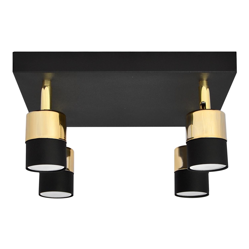 LED Kohtvalgusti TUBSSON 4xGU10/4,8W/230V must/kuldne