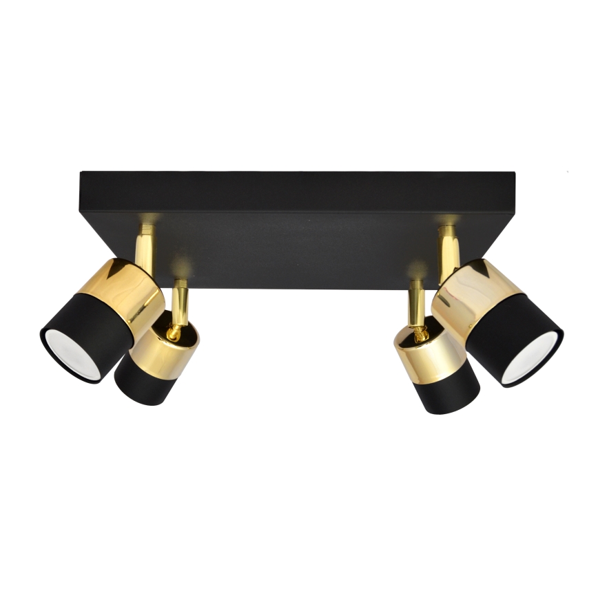 LED Kohtvalgusti TUBSSON 4xGU10/4,8W/230V must/kuldne