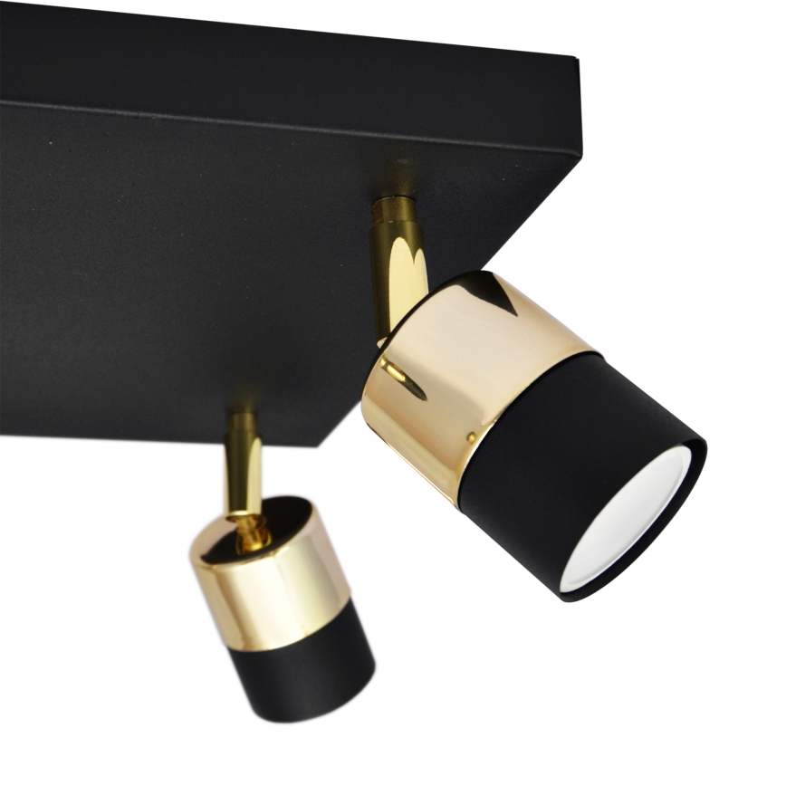 LED Kohtvalgusti TUBSSON 4xGU10/4,8W/230V must/kuldne