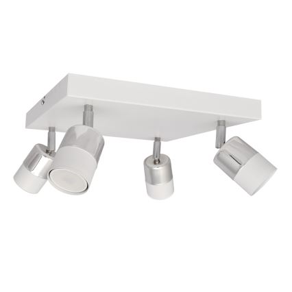 LED Kohtvalgusti TUBSSON 4xGU10/4,8W/230V valge/läikiv kroom