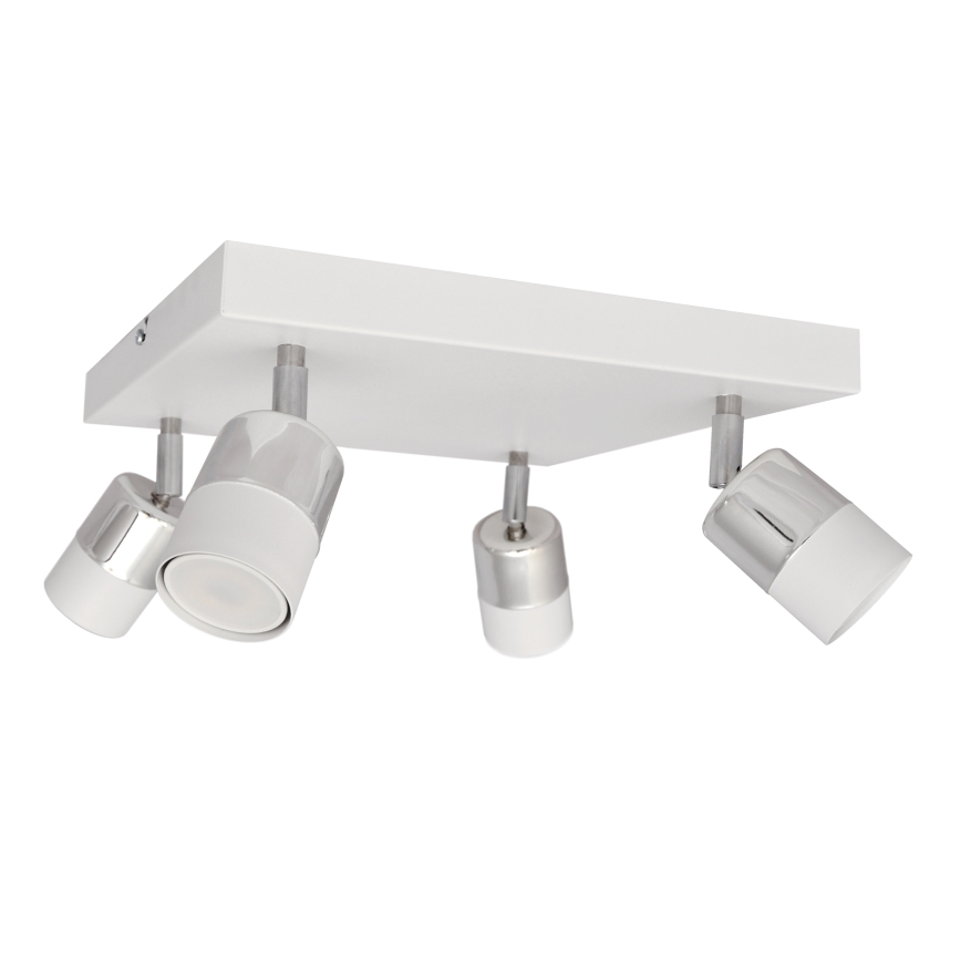 LED Kohtvalgusti TUBSSON 4xGU10/4,8W/230V valge/läikiv kroom