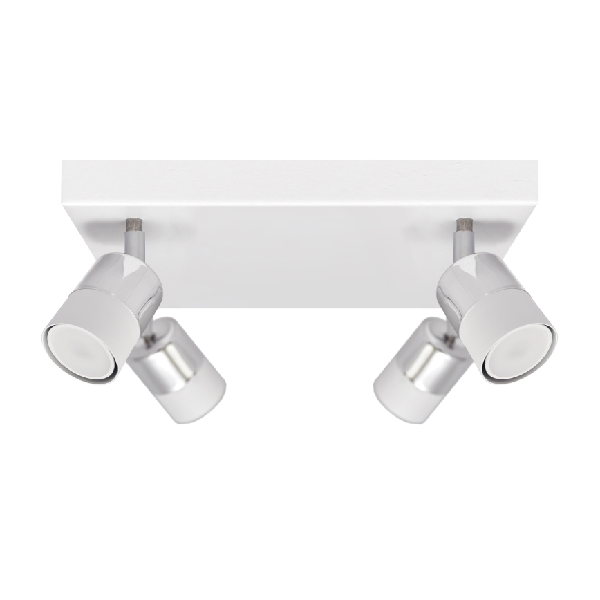 LED Kohtvalgusti TUBSSON 4xGU10/4,8W/230V valge/läikiv kroom