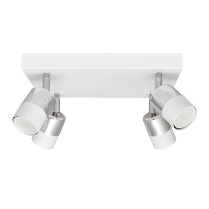 LED Kohtvalgusti TUBSSON 4xGU10/4,8W/230V valge/läikiv kroom