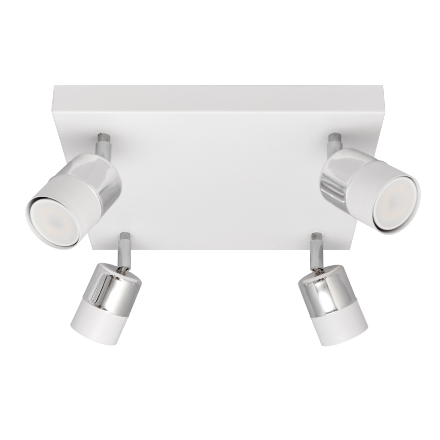 LED Kohtvalgusti TUBSSON 4xGU10/4,8W/230V valge/läikiv kroom