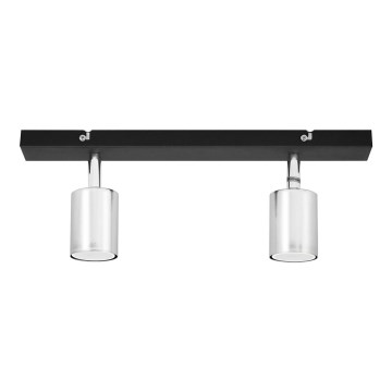 LED Kohtvalgusti TUNE 2xGU10/4,8W/230V matt kroom/must