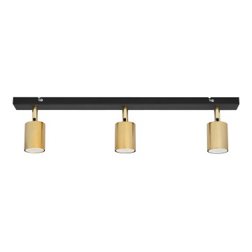 LED Kohtvalgusti TUNE 3xGU10/4,8W/230V kuldne/must