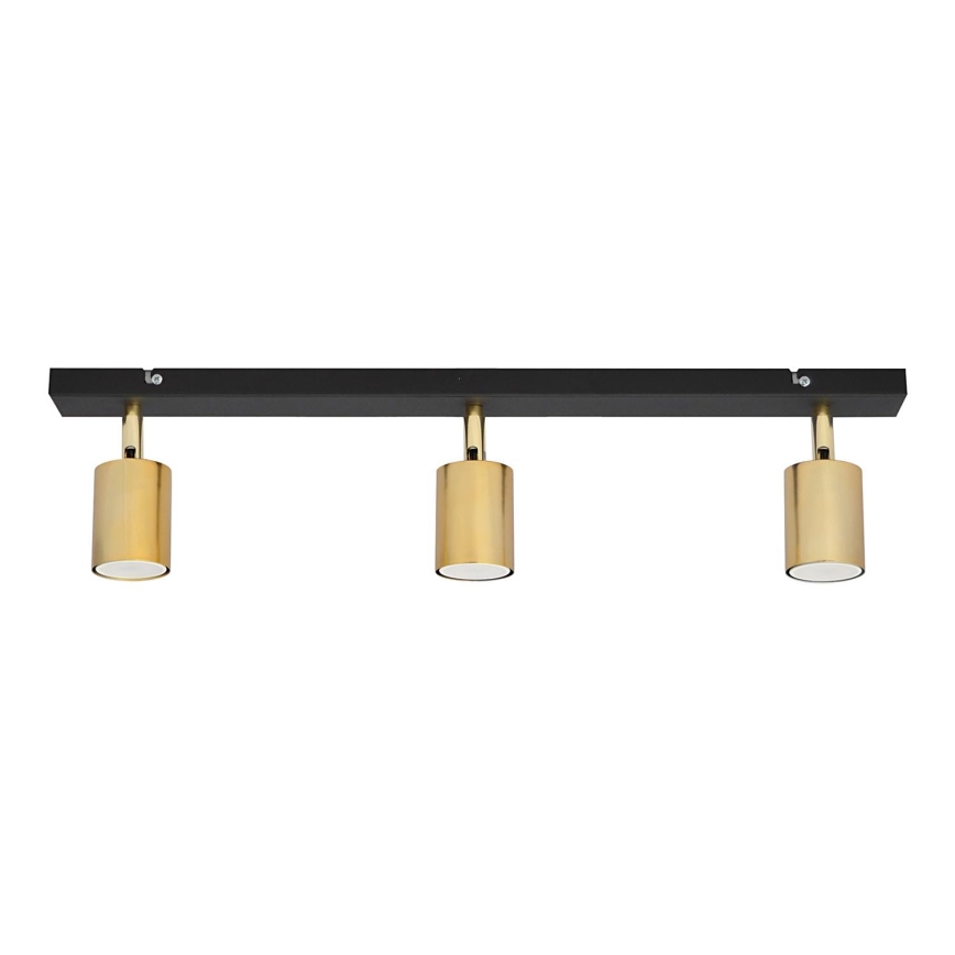 LED Kohtvalgusti TUNE 3xGU10/4,8W/230V kuldne/must