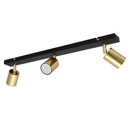 LED Kohtvalgusti TUNE 3xGU10/4,8W/230V kuldne/must