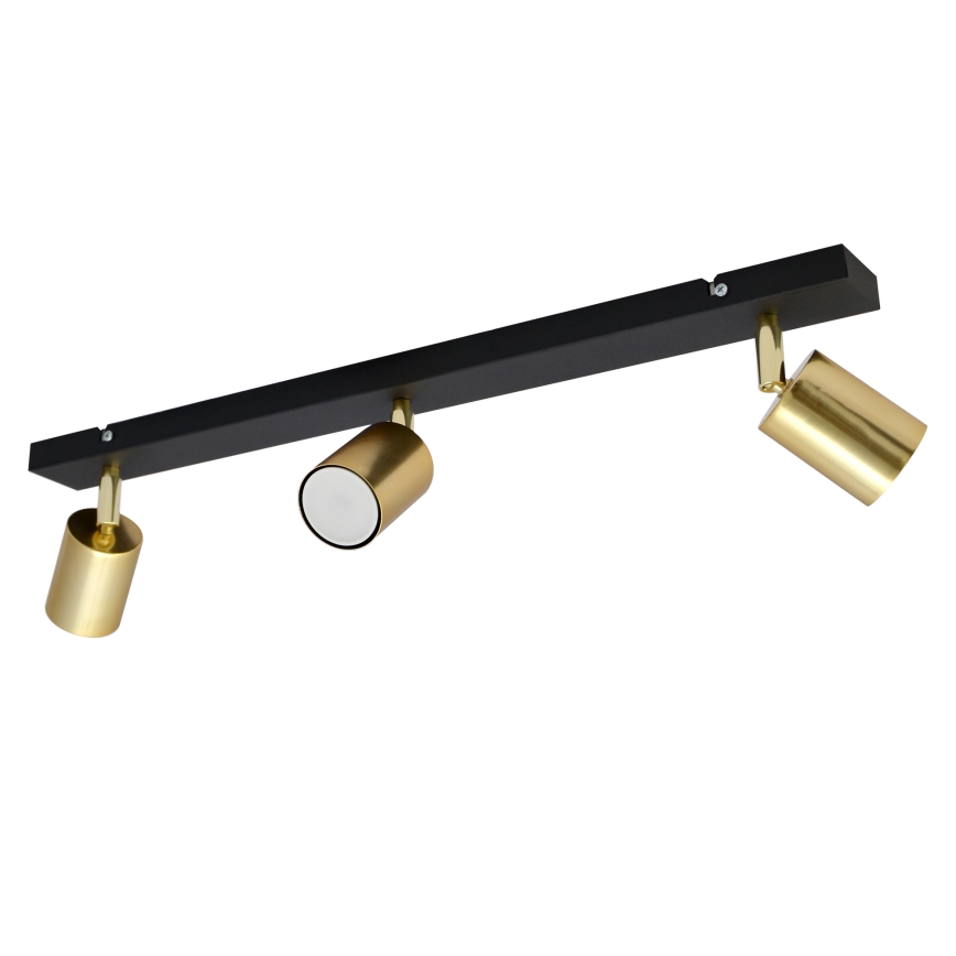 LED Kohtvalgusti TUNE 3xGU10/4,8W/230V kuldne/must