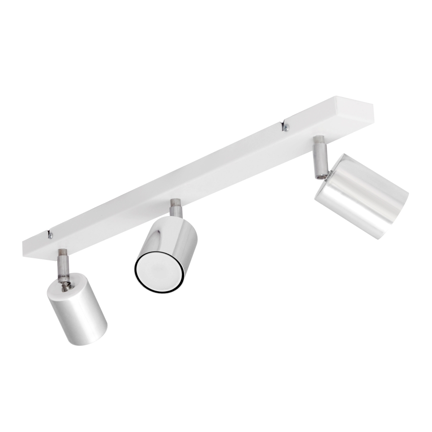 LED Kohtvalgusti TUNE 3xGU10/4,8W/230V matt kroom/valge