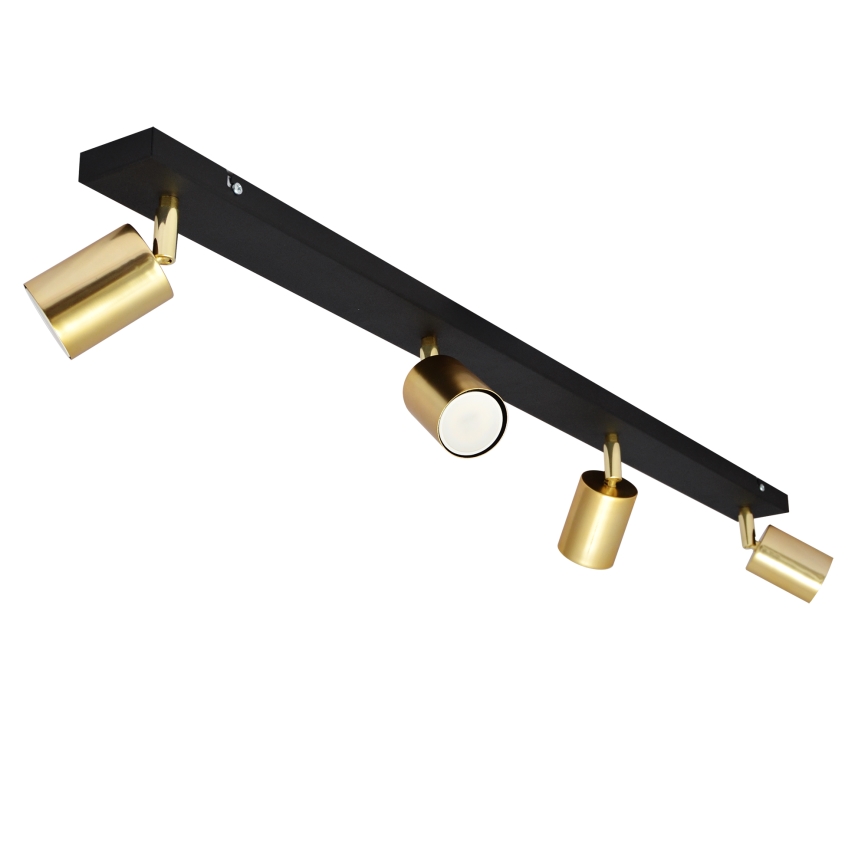 LED Kohtvalgusti TUNE 4xGU10/4,8W/230V kuldne/must