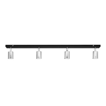 LED Kohtvalgusti TUNE 4xGU10/4,8W/230V matt kroom/must