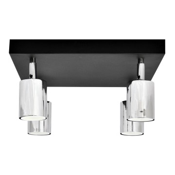 LED Kohtvalgusti TUNE 4xGU10/4,8W/230V matt kroom/must
