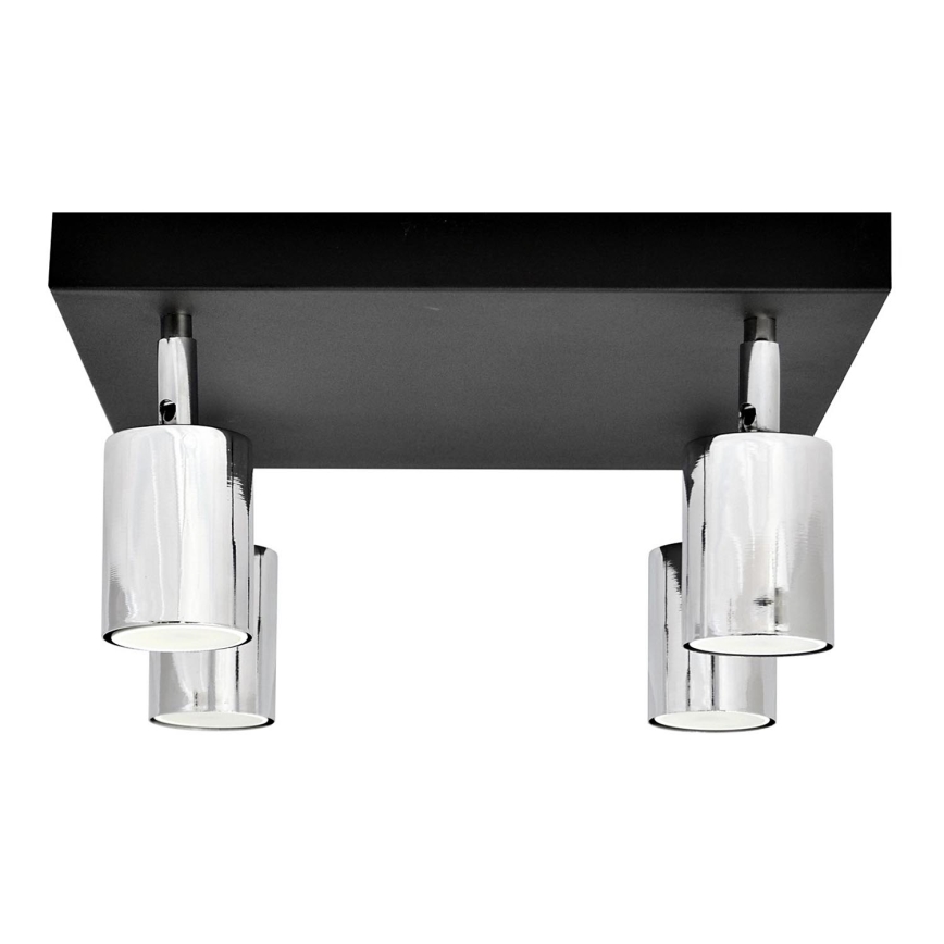 LED Kohtvalgusti TUNE 4xGU10/4,8W/230V matt kroom/must