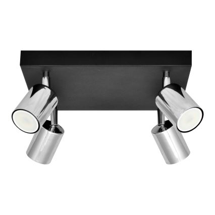 LED Kohtvalgusti TUNE 4xGU10/4,8W/230V matt kroom/must
