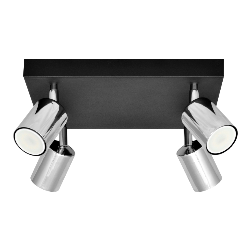 LED Kohtvalgusti TUNE 4xGU10/4,8W/230V matt kroom/must