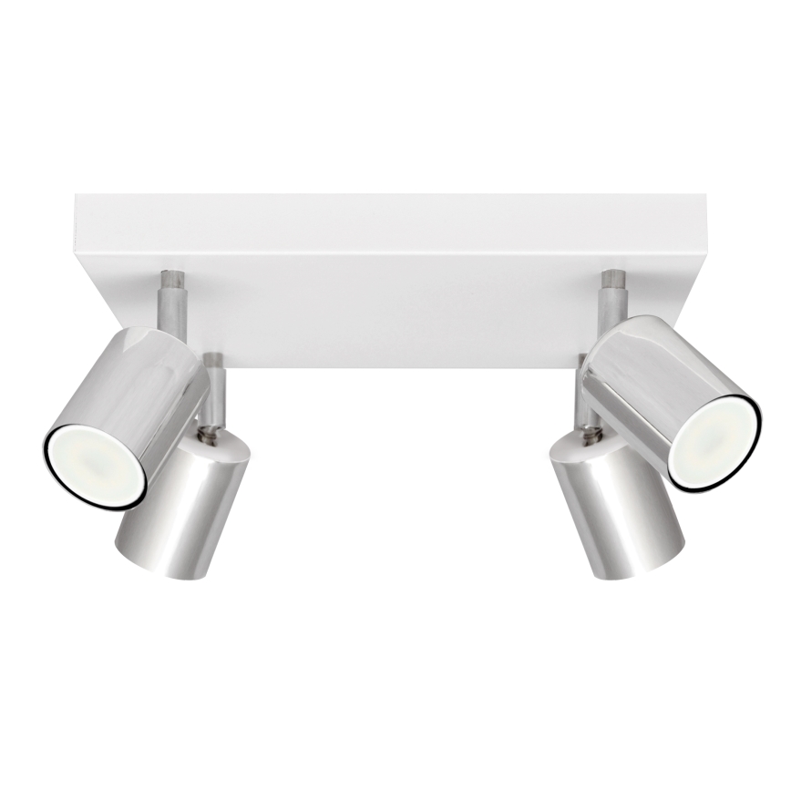 LED Kohtvalgusti TUNE 4xGU10/4,8W/230V matt kroom/valge