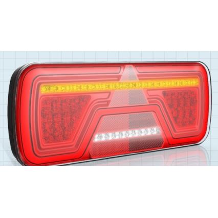 LED Kombineeritud valgusti dünaamilise pöördesignaaliga LED/10-30V IP67 parem