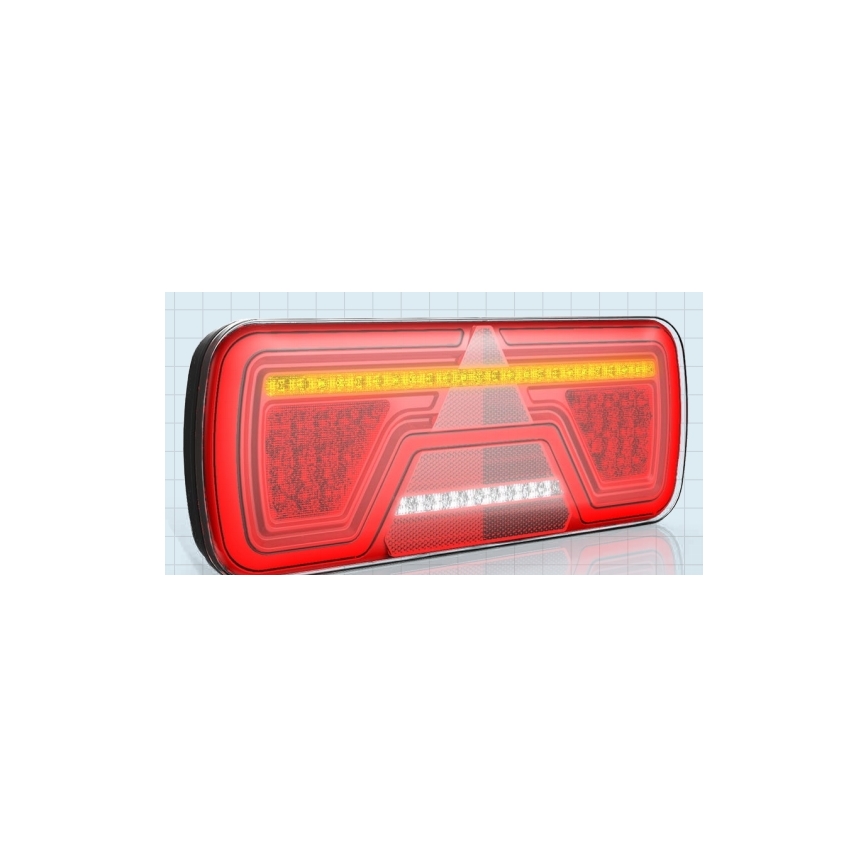 LED Kombineeritud valgusti dünaamilise pöördesignaaliga LED/10-30V IP67 parem