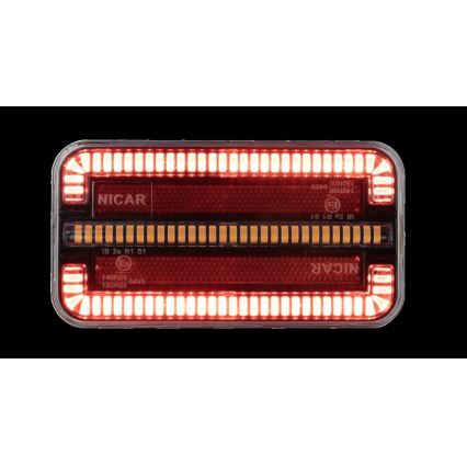 LED Kombineeritud valgusti dünaamilise pöördesignaaliga LED/12-24V IP65