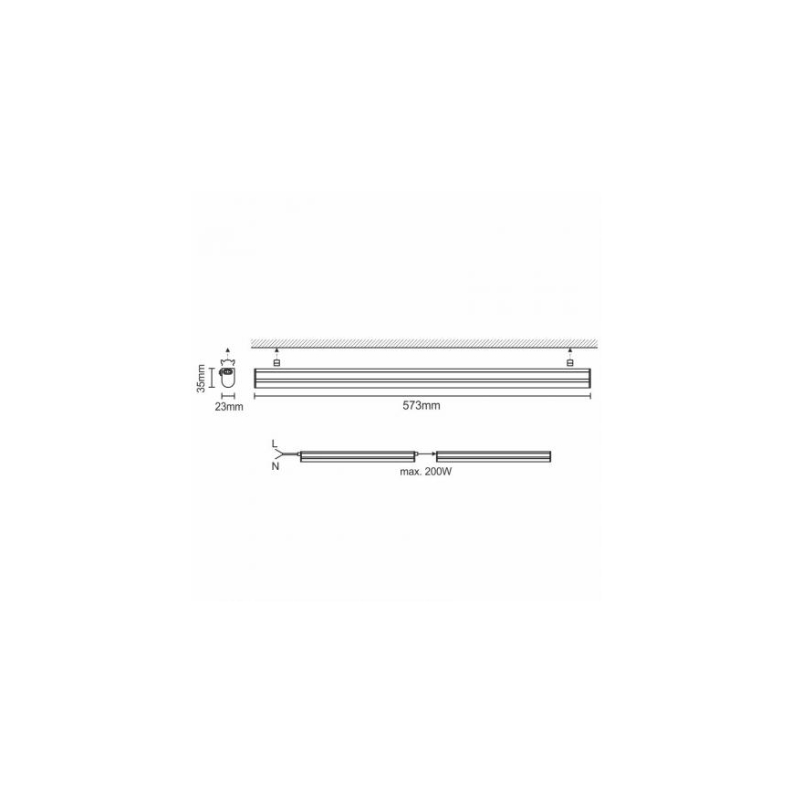 LED Köögimööbli valgusti LED/9W/230V 4000K