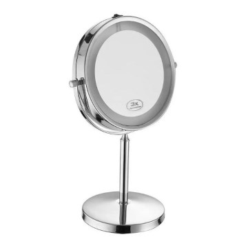 LED Kosmeetikapeegel LED/3W/6V 4xAA IP44