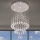 LED-kristallist laelamp NAURU LED/24W/230V Ø 40 cm läikiv kroom + kaugjuhtimispult