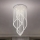 LED-kristallist laelamp NAURU LED/30W/230V, läbimõõt 60 cm, läikiv kroom + kaugjuhtimispult