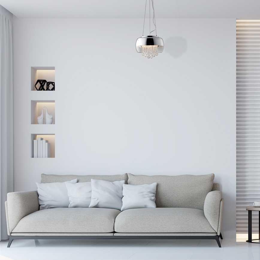 LED Kristallist lühter LUNA 1xE14/40W/230V