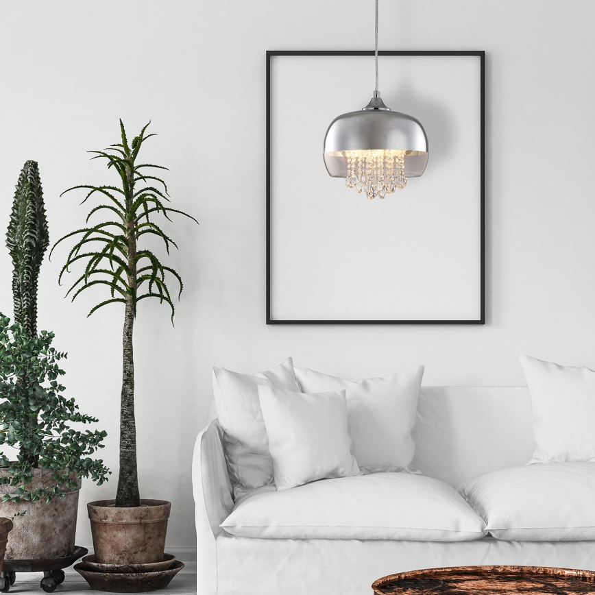 LED Kristallist lühter LUNA 1xE14/40W/230V