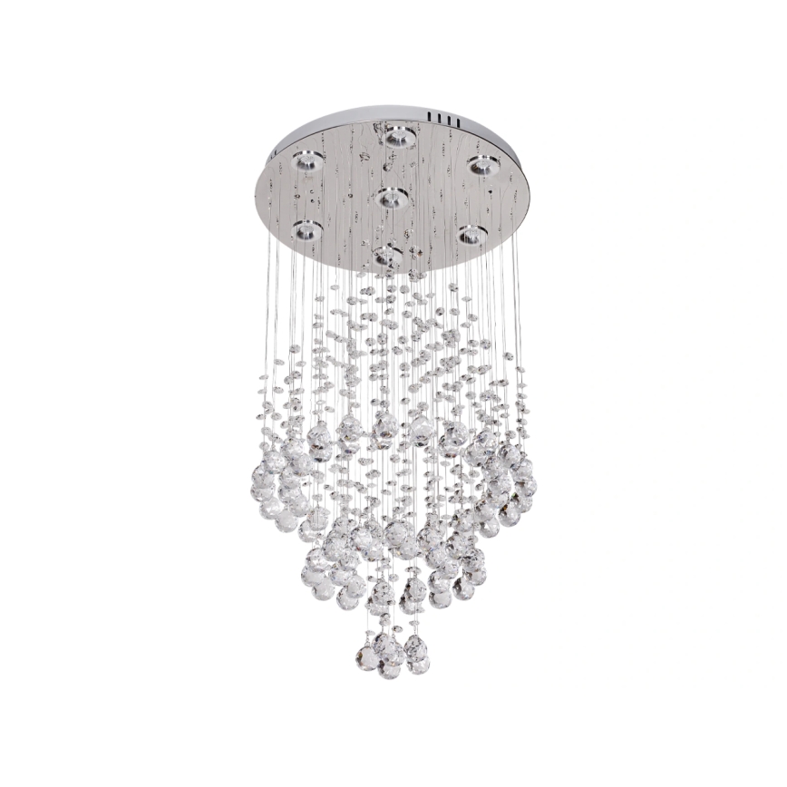 LED-kristallist laelamp NAURU LED/24W/230V Ø 40 cm läikiv kroom + kaugjuhtimispult