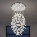 LED-kristalllaelamp SAMOA LED/30W/230V Ø 40 cm, läikiv kroom + kaugjuhtimispult