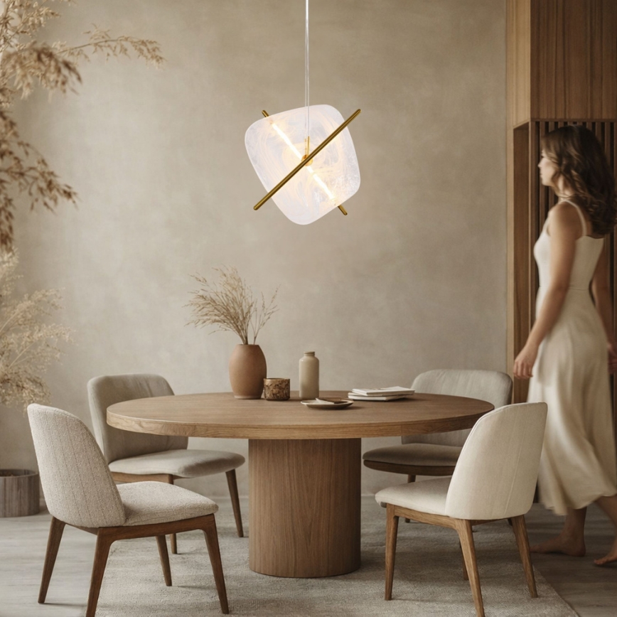 LED-kroonlühter kaablil RELAX LED/15W/230V kuldne/valge