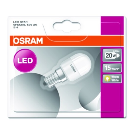 LED Külmkapi pirn STAR E14/2,3W/230V 2700K - Osram