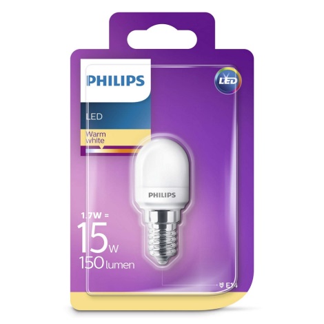 LED Külmkapipirn Philips E14/1,7W/230V 2700K