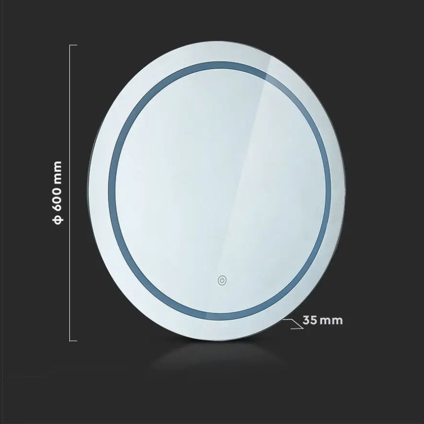 LED Kütteelemendi ja taustvalgustusega vannitoapeegel LED/25W/230V IP44 3000K/4000K/6400K
