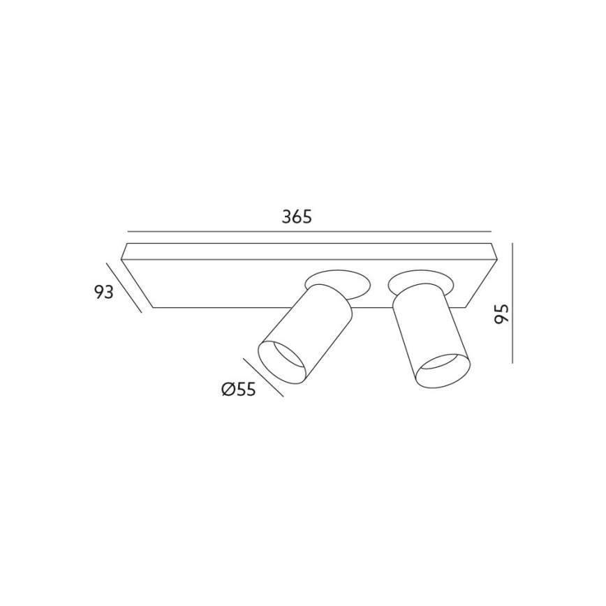 LED lae-kohtvalgusti BERGEN 2xLED/11W/230V