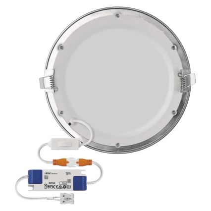 LED lae sisse paigaldatav valgusti NEXXO LED/18W/230V 3000/3500/4000K hõbedane läbimõõt 22,5 cm